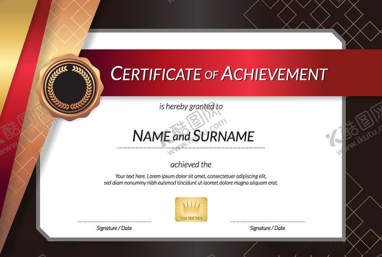 编号：63458910080239223576【酷图网】源文件下载-荣誉证书