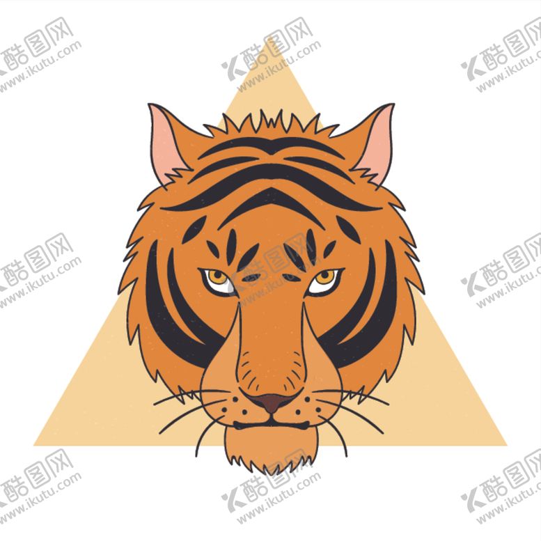 编号：47202106251123367857【酷图网】源文件下载-卡通老虎