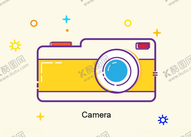 编号：96530609290903452773【酷图网】源文件下载-MBE风格相机素材矢量相机