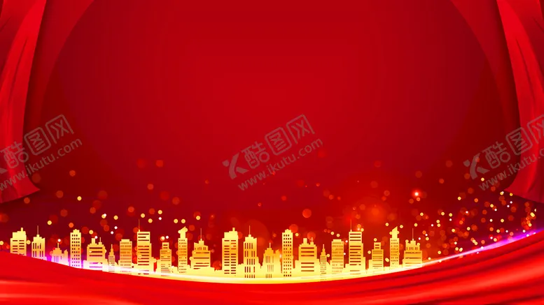编号：85720512050412253979【酷图网】源文件下载-红色喜庆金光地产背景展板