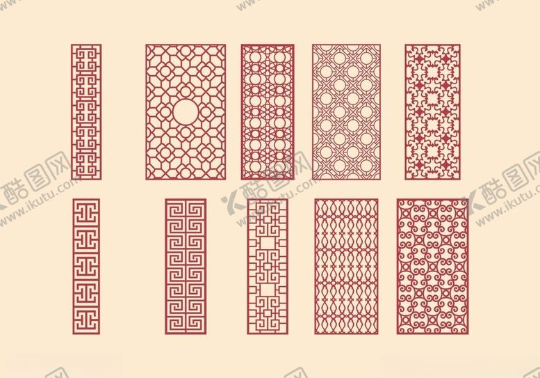 编号：85174511021726325102【酷图网】源文件下载-中式镂空雕花隔断