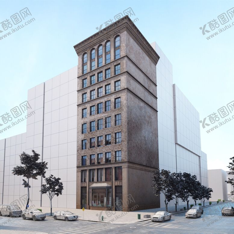 编号：80442902180134117155【酷图网】源文件下载-C4D模型建筑物