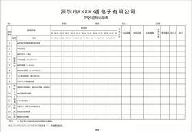 巡检记录表
