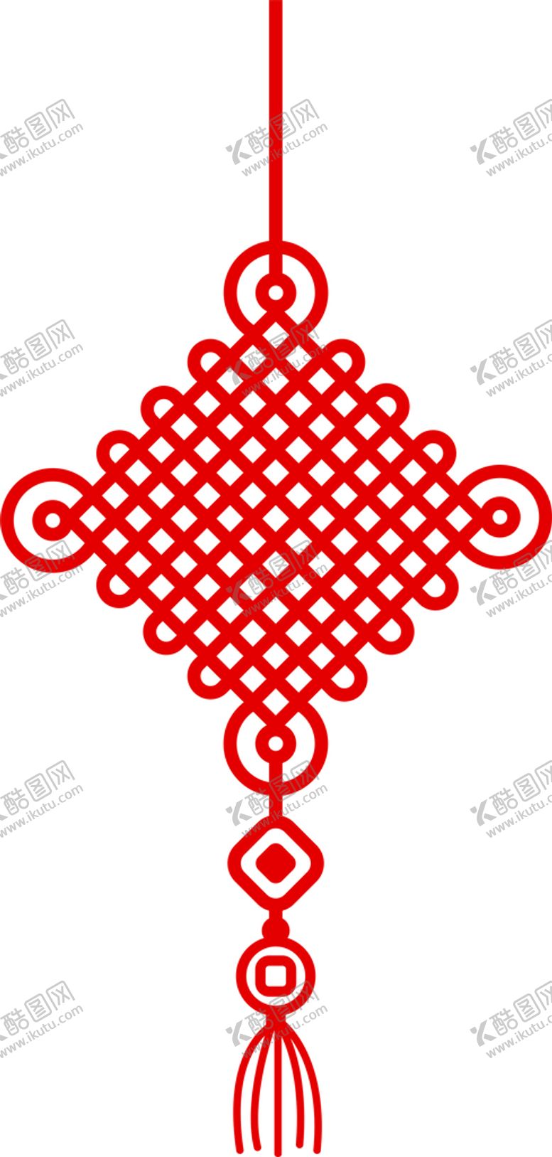 编号：23760610192206569941【酷图网】源文件下载-大红色中国结