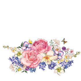 手绘花玫瑰花大牌花乱花