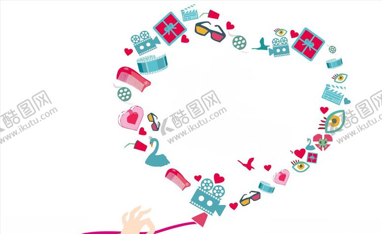 编号：69505509210655288166【酷图网】源文件下载-心形素材