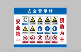 安全警示牌公标识