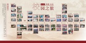 校园发展历程文化展板