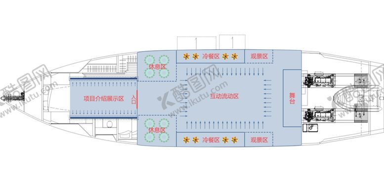 编号：17382109161335046528【酷图网】源文件下载-游轮平面图