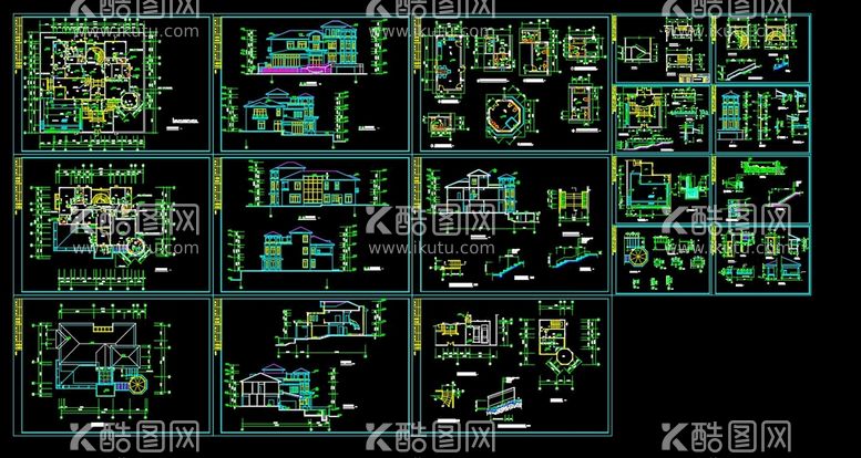 编号：70683911072104449485【酷图网】源文件下载-别墅全套方案