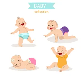 卡通婴儿插画IP形象印花图案