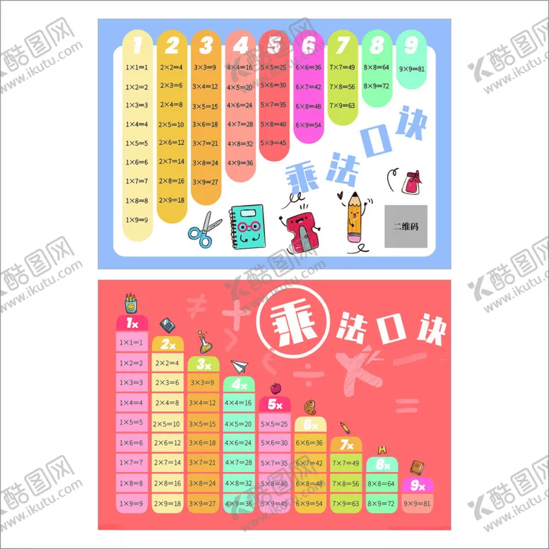 编号：63392902030322343038【酷图网】源文件下载-乘法口诀