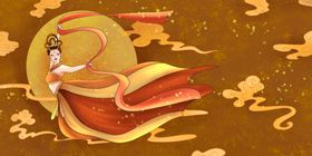 敦煌飞天插画