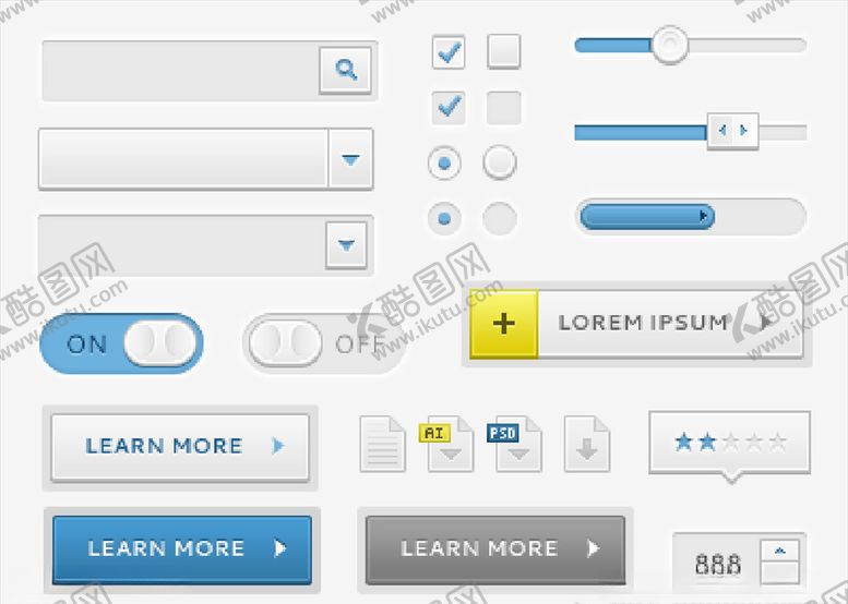 编号：72168309262350115019【酷图网】源文件下载-网页按钮PSD分层素材