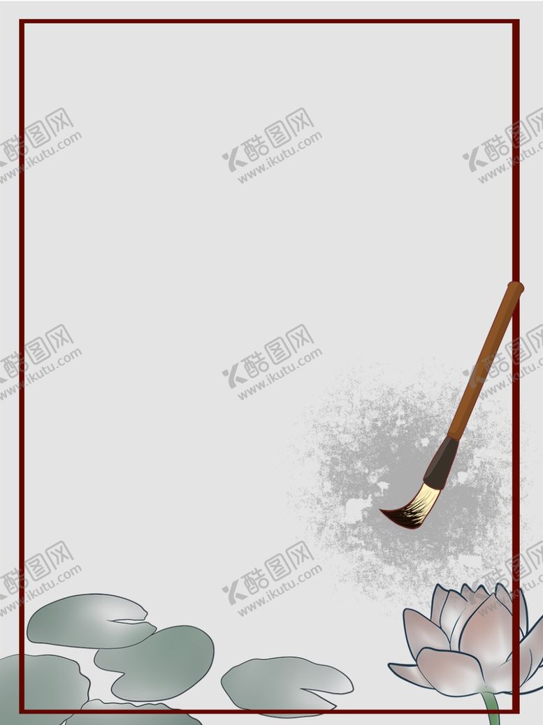 编号：43543509212150556405【酷图网】源文件下载-水墨海报素材毛笔画素材墨迹