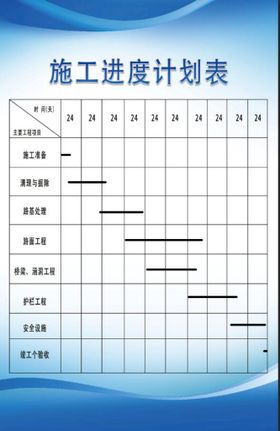 输变电工程施工进度计划横道图