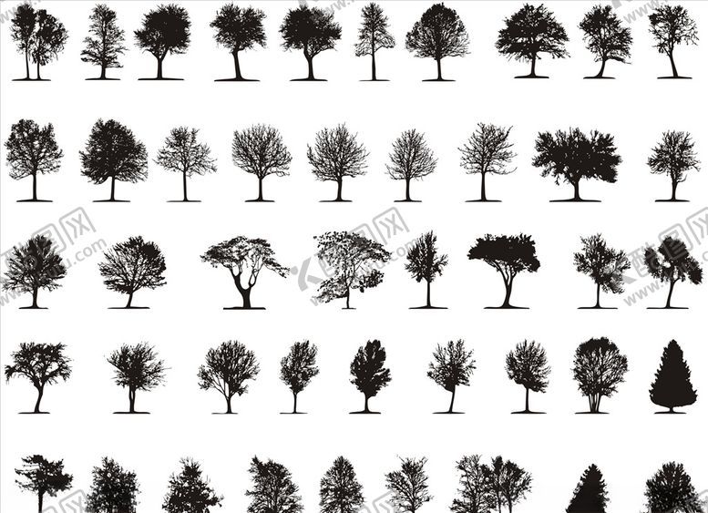 编号：48650709211609254502【酷图网】源文件下载-树剪影