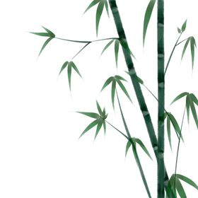 水墨竹子元素元素高清江如画