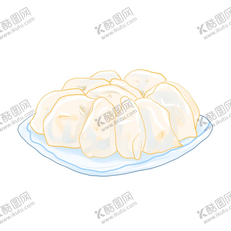编号：95796103281054463773【酷图网】源文件下载-手绘饺子素材