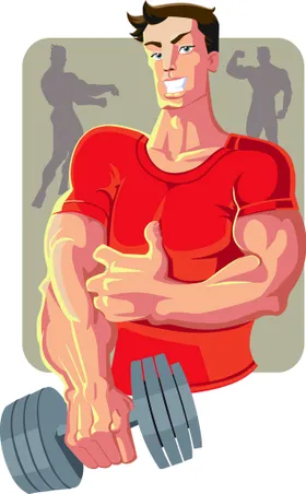 全民健身我康运动运动插画足球