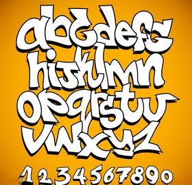 涂鸦字母