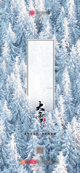 大雪节气海报