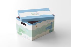 储物箱箱子样机