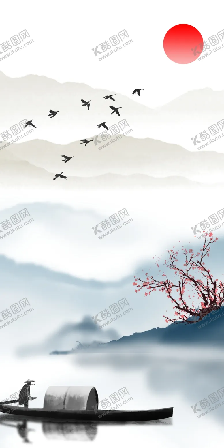 编号：54398009152158478619【酷图网】源文件下载-中国风背景小清新展板小清新