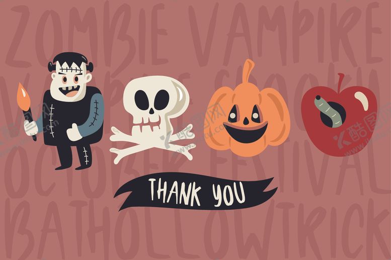 编号：80202810311806199347【酷图网】源文件下载-万圣节图案