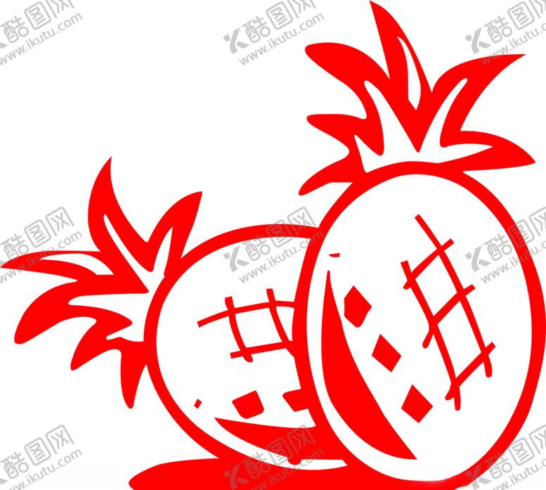 编号：83925110041234055534【酷图网】源文件下载-卡通菠萝