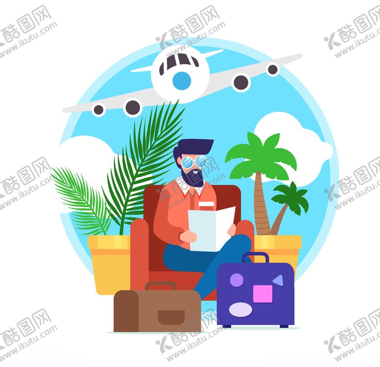 编号：84083709252145215687【酷图网】源文件下载-旅客游客
