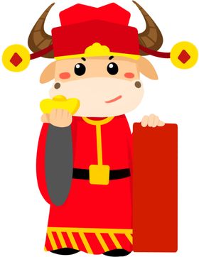 卡通牛年