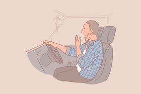 简约人物日常生活插画