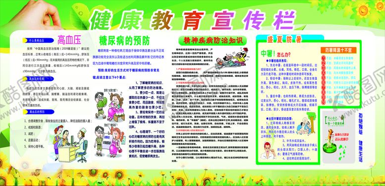 编号：34750403120644362067【酷图网】源文件下载-宣传栏健康教育