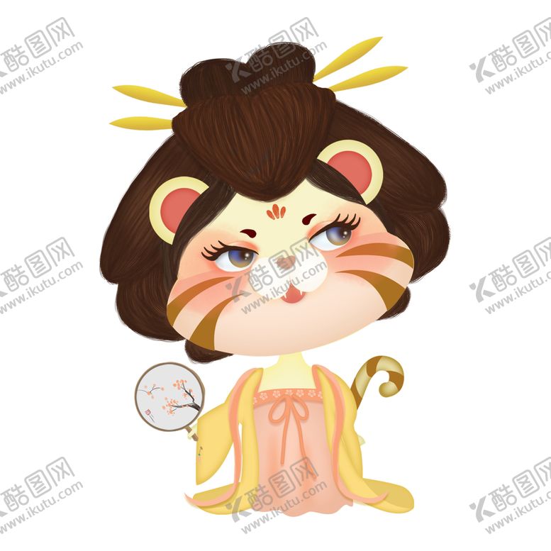 编号：12504210260558381733【酷图网】源文件下载-虎年卡通形象