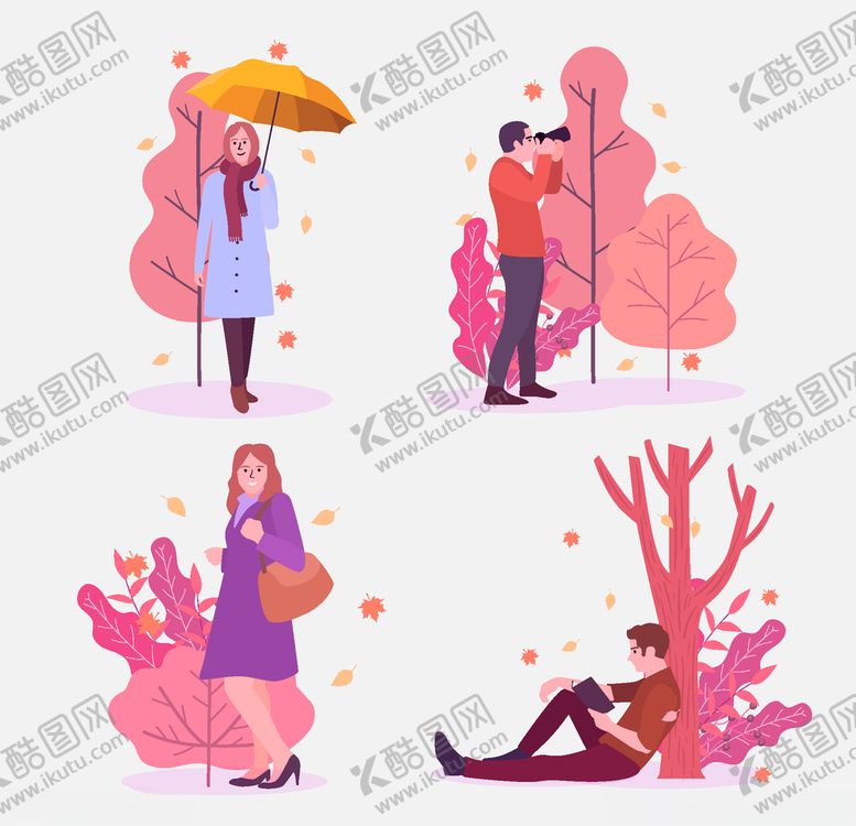 编号：87368410171811293384【酷图网】源文件下载-穿秋装的人