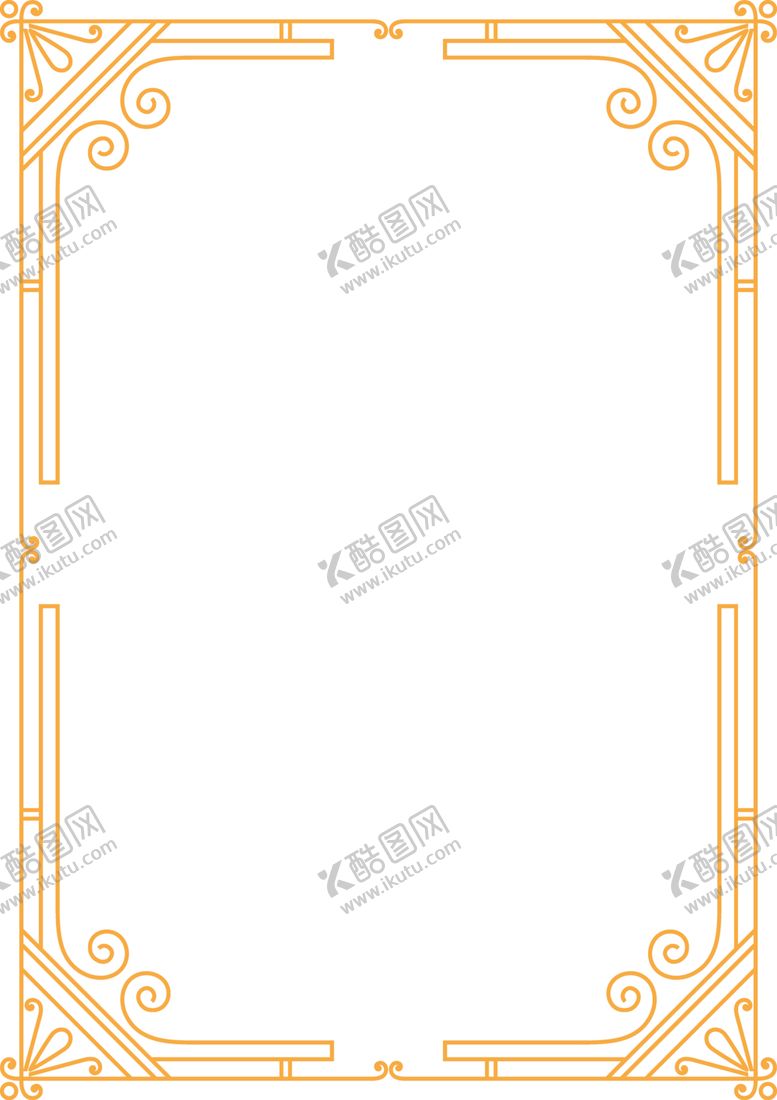 编号：99192101230158495890【酷图网】源文件下载-古典花纹边框