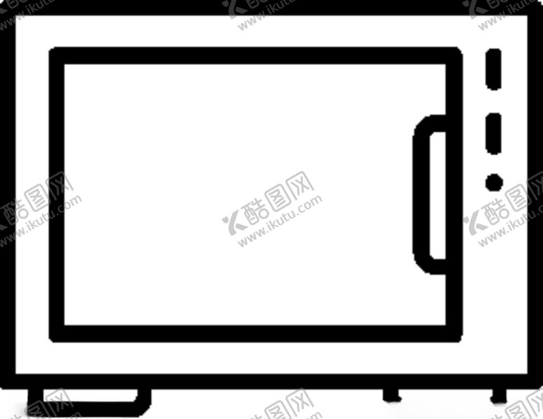 编号：92214607080500402691【酷图网】源文件下载-矢量线稿微波炉烤箱