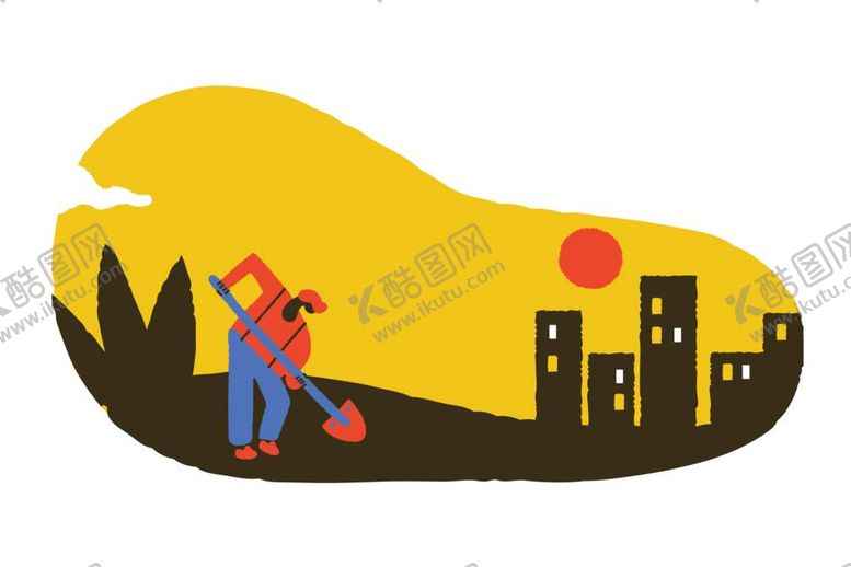 编号：94073712030518539122【酷图网】源文件下载-扁平人物  