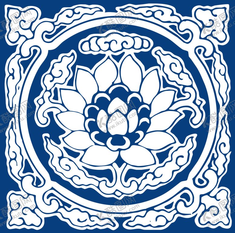 编号：67828909281926231681【酷图网】源文件下载-青花瓷图案