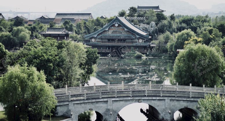 编号：44130211050948581303【酷图网】源文件下载-古典仿古建筑 