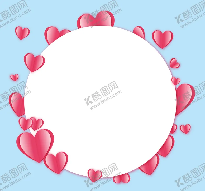 编号：31687910210917144941【酷图网】源文件下载- 爱心圆形 