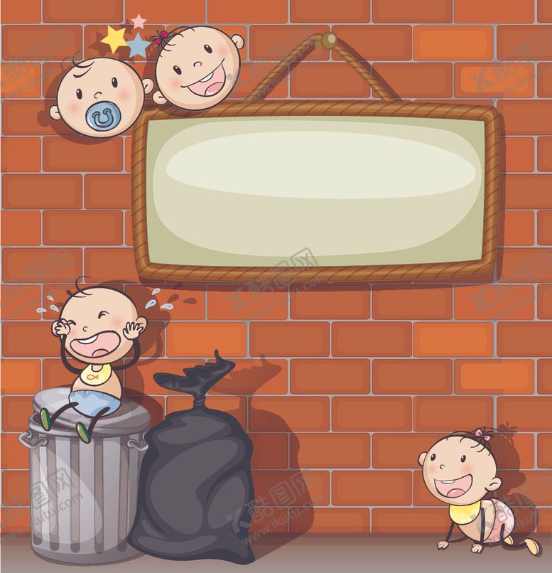 编号：66565610070457106182【酷图网】源文件下载-可爱卡通婴儿