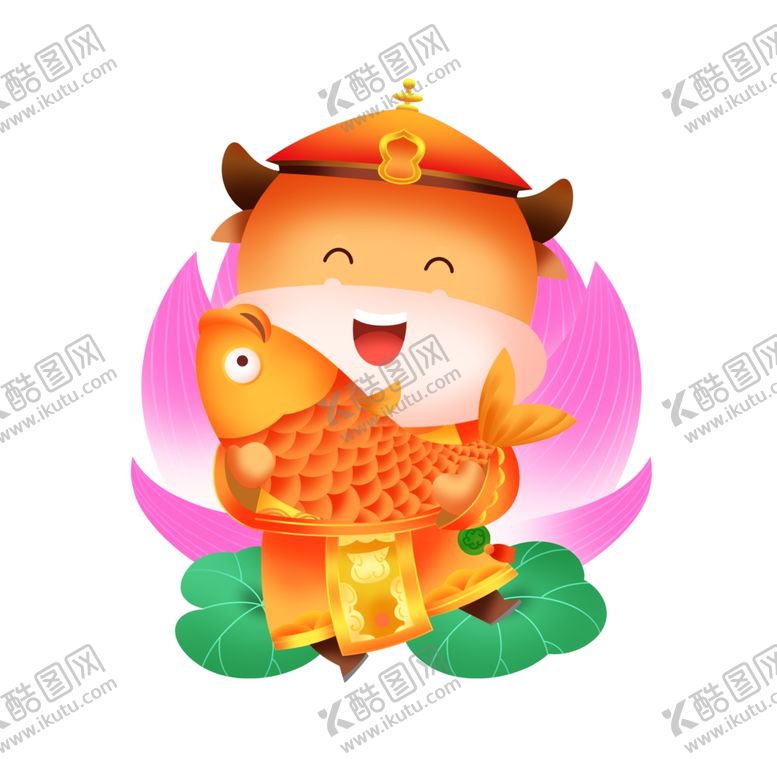 编号：37153506161001495847【酷图网】源文件下载-牛年娃娃