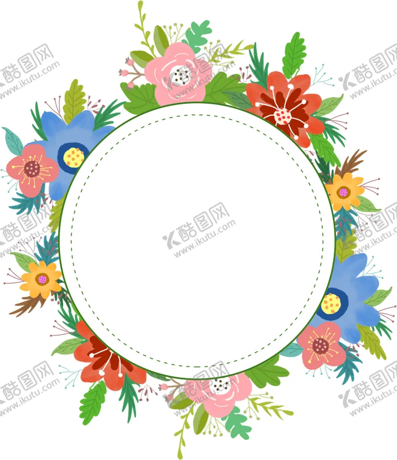 编号：50613101191316325481【酷图网】源文件下载-清新 花环 电商 漂浮 素材