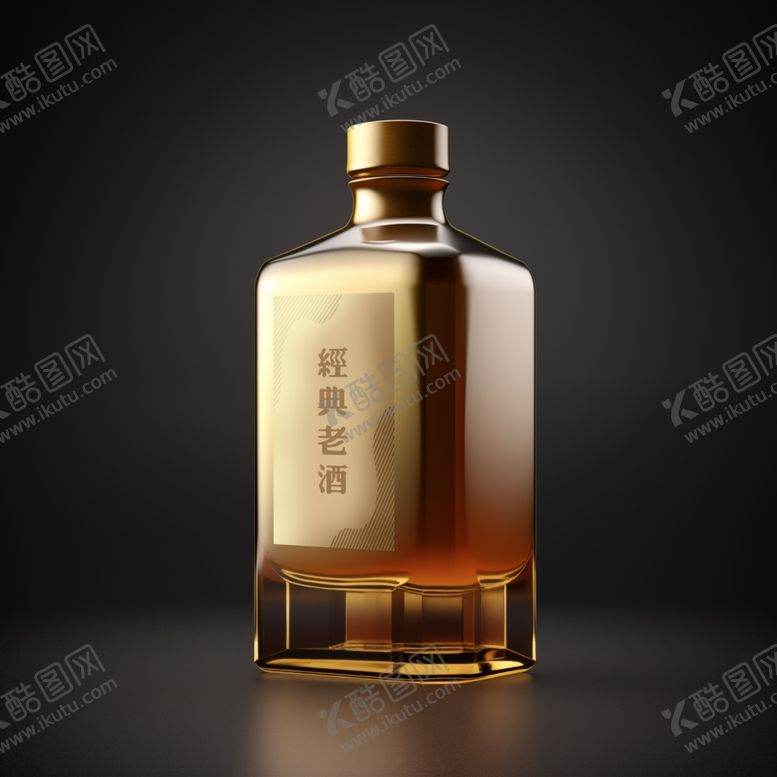 编号：27180402170447034776【酷图网】源文件下载-白酒瓶