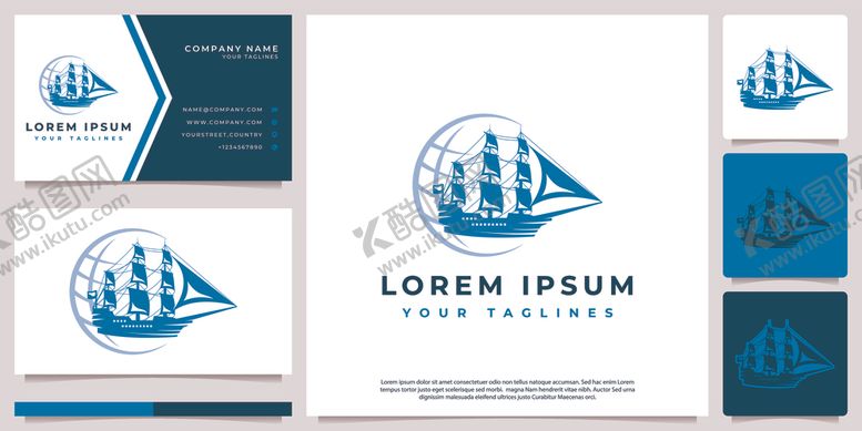 编号：60465012191647137444【酷图网】源文件下载-帆船主题企业品牌设计