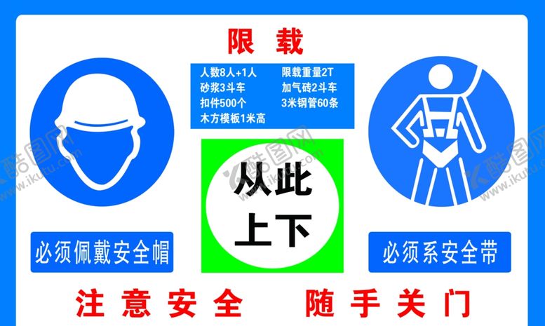 施工安全警示标牌现场