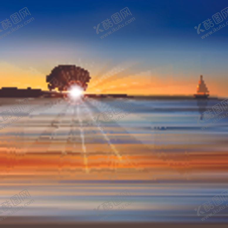 编号：51889909210425323124【酷图网】源文件下载-唯美海报背景风景日出极光素材