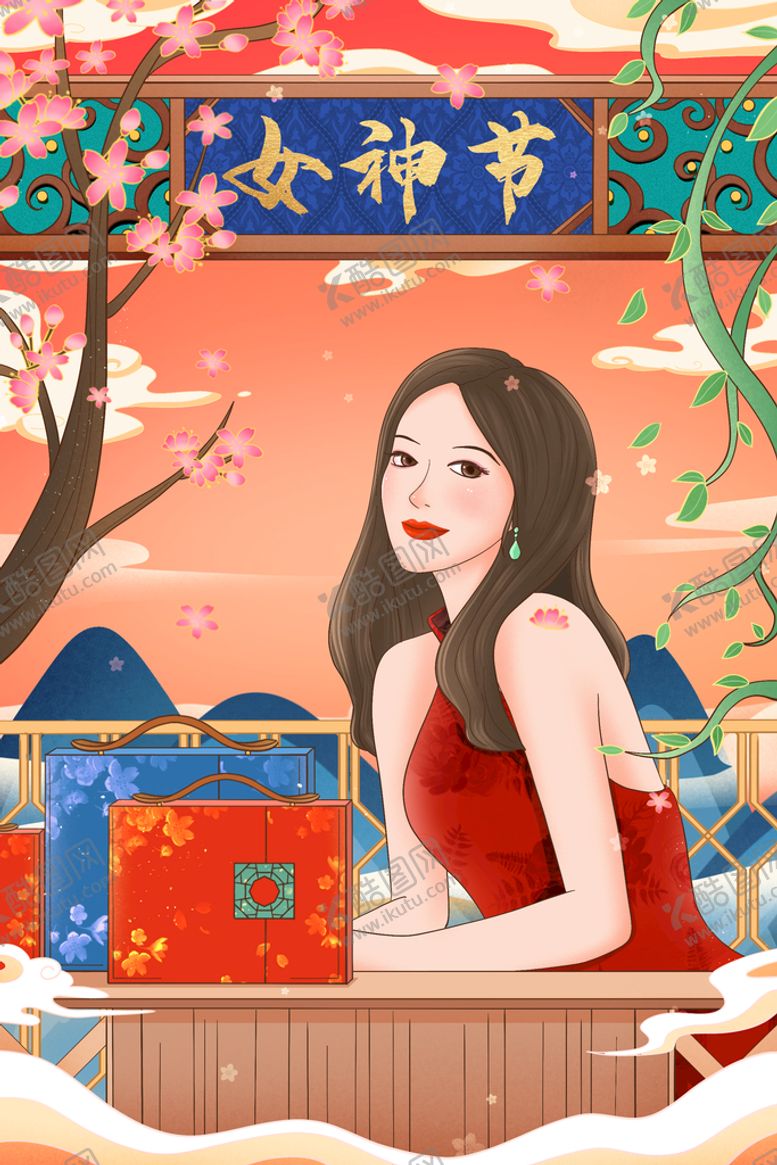 编号：08742310080847289075【酷图网】源文件下载-妇女节 女神节 女王节 海报 